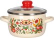 Кастрюля Appetite Болоньезе 2л эмаль, крышка стекло, индукция