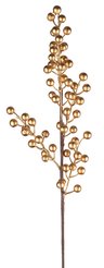Украшение интерьерное Magic Time Ветка золотистая из ПВХ и пенопласта 63x6x7см арт.90940