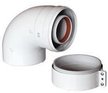 Отвод коакс.Baxi KHG 90" New DN 60/100,714101410