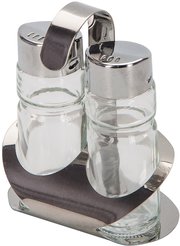 Набор д/специй Regent Inox Aroma 2пр. стекло, подставка нерж.сталь