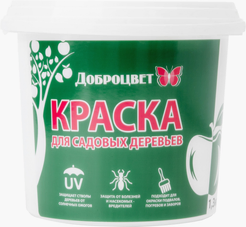 Краска для садовых деревьев Доброцвет 1,3кг ведро