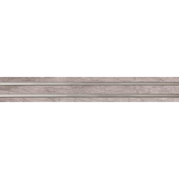 Бордюр настенный Terra 10,5x75см listwa grey шт