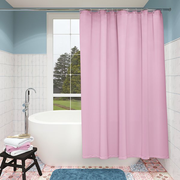 Штора для ванной Fora 180х180см Trendy розовый, полиэстер
