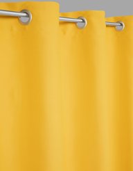Штора готовая Блэкаут 200х260 желтый на люверсах 