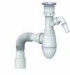 Сифон для умывальника Unicorn Альфа с отводом и чашкой из нержавеющей стали