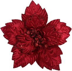 Цветок декоративный 22х19см красный SYSDH-A3025044