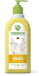 Мыло жидкое антибактериальное Synergetic ЭКО 500мл Полевые цветы, гипоаллергенное, с дозатором