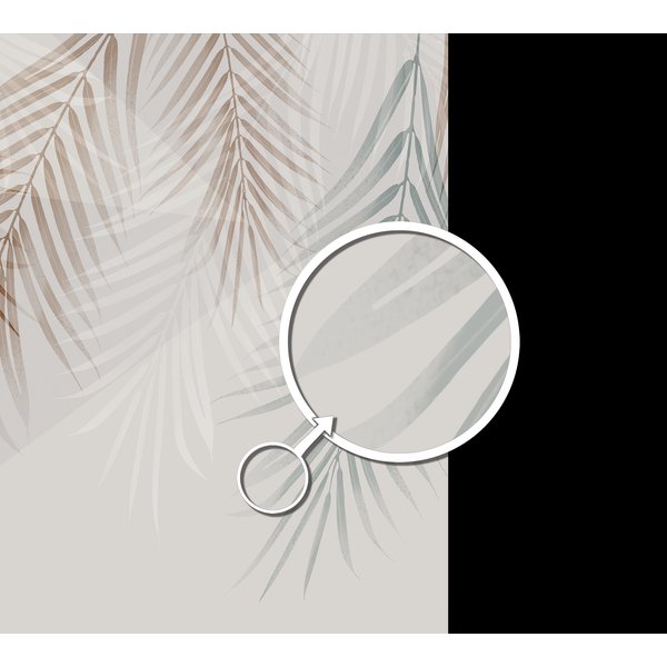 Фотообои виниловые на флизелиновой основе Листья папоротника ШхВ 300х270см