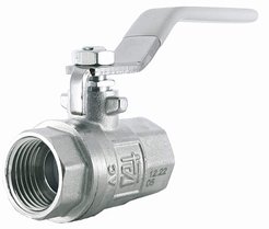 Кран латунный полнопроходной STI 3/4" внутренняя резьба, ручка рычаг