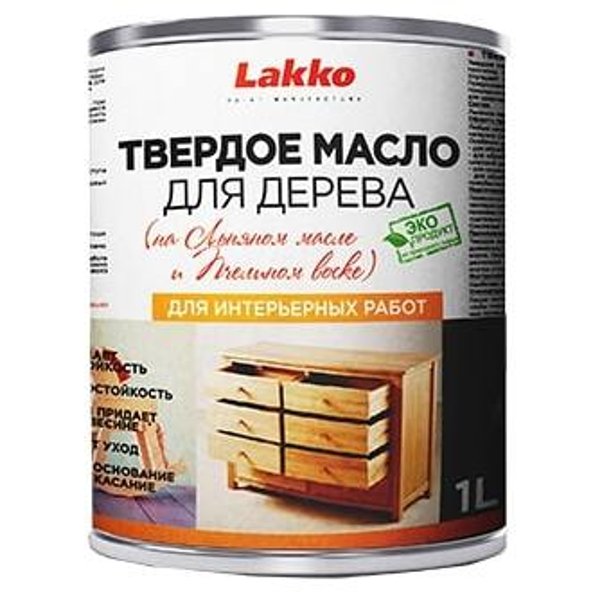 Масло для дерева Latex L4 Lakko твердое Орех (1л)