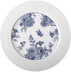Тарелка обеденная Lefard Royal Blue 26,5см белый, фарфор 