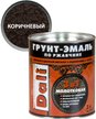 Эмаль-грунт по ржавчине молотковая DALI коричневая (2л)
