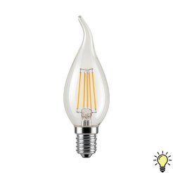 Лампа светодиодная филамент 12Вт 220В Camelion LED12-CW35-FL 830E14 свеча на ветру
