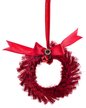 Украшение подвесное Красный венок 11x11x2см 88629 Украшение подвесное Красный венок 11x11x2см 88629