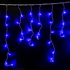 Электрогирлянда сосульки внутренняя 2х0,6м 100LED синий SYCL-015