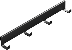 Крючки боковые для кронштейна Larvij 30,8x3,5см черный