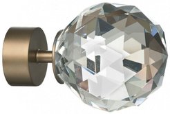 Наконечник D20 Шар стекло золото антик