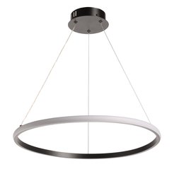 Люстра Оскар 50W LED пульт, металл, силикон, черный