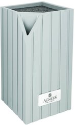 Подставка д/ножей и мусата Agness 12x12x23см пластик