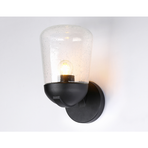 Светильник уличный настенный Ambrella light ST2081 BK/CL IP54 E27 черный/прозрачный