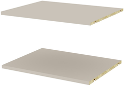 Полка д/шкафа Рум 46,8х1,6х38,4см ЛДСП Кашемир 2шт