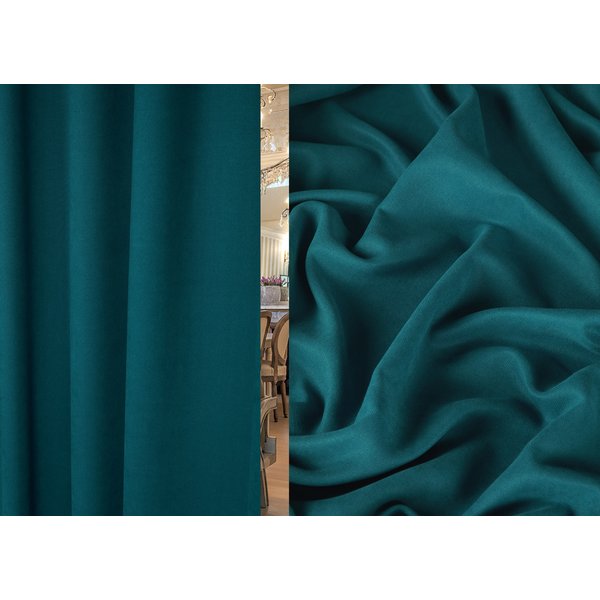 Ткань портьерная Канвас 906-28 темно-бирюзовый 300см