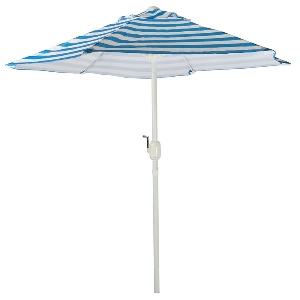 Зонт пляжный Weekemp Ницца d2,0м, стойка d38мм, полиэстер 160г, синий/белый