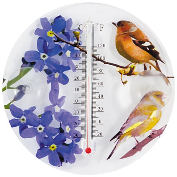 Термометр уличный Park Цветы и птицы 16,5см