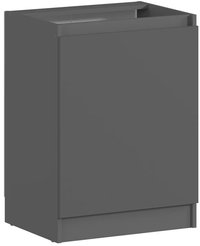 Шкаф напольный Леон 60х81,8х46см ЛНС-60 Диамант серый