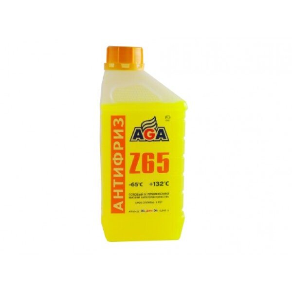 Антифриз AGA-Z65 1кг/946мл AGA042Z желтый