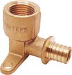 Уголок аксиальный латунный 20х1/2" с креплением