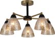 Люстра Esistenza 9120-5 BK+AB, 5xE27/60W (55х55х30мм)