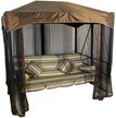 Качели-шатер садовые 4-х местные Монреаль 235х160см h220см, стойка: 60х60мм, арт:7029