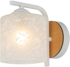 Бра Altezza 4550-1W WH+WOOD, 1xE27/40W (18х10х5,5мм)
