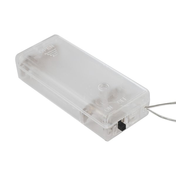 Электрогирлянда внутренняя Олени 2м 10LED, теплый белый, прозрачный кабель, на батарейках (тип АА)