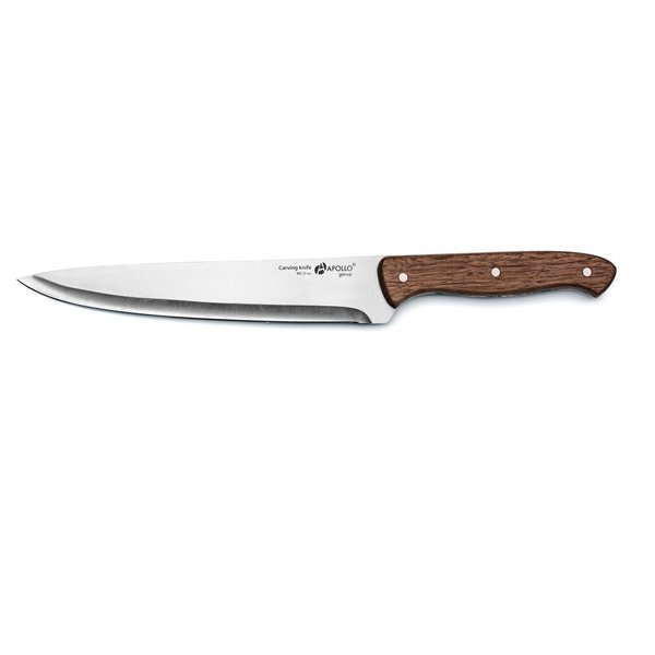 Нож многоцелевой APOLLO Genio Macadamia 23,8см сталь/древесина ореха