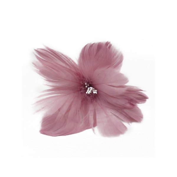 Украшение елочное Magic Time Цветок розовый из гусиного пера на клипсе 10x13x13см арт.90876