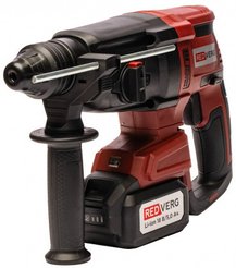 Перфоратор аккумуляторный бесщеточный RedVerg RD-RH18-24BLK/U Li-Ion 18.0В 2.2Дж