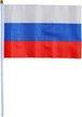 Флаг России 14х21см шток 30см      