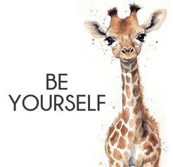 Картина на холсте BE Yourself арт.8233032 30х30