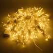 Электрогирлянда внутренняя Занавес Водопад 2х2,4м 600LED, теплый белый, контролер, прозрачный кабель