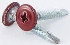 Саморез с прессшайбой со сверлом вишневый RAL 3005 4,2х25 (150шт) №392