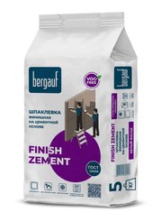 Шпаклевка цементная для фасадных работ белая Bergauf Finish Zement 5кг