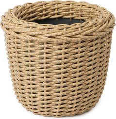 Кашпо плетеное из искусственного ротанга 5л Индийское дерево