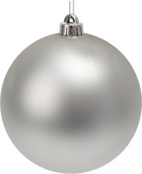 Шар 15см, серебро, матовый, SYQA-0125330-3
