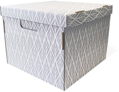 Коробка д/хранения РутаУпак Листья 32х32х25см с крышкой, картон