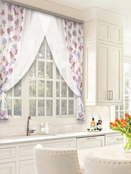 Комплект штор для кухни Акварель сиреневая 280х160см