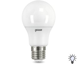 Лампа светодиодная Gauss A60 16W Е27 груша 4100K свет нейтральный белый
