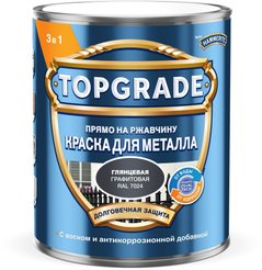 Краска Topgrade Гладкая RAL7024 Графитовая 0,75л