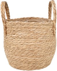 Кашпо плетеное Кения круглое с ручками 155х155х135, натуральный